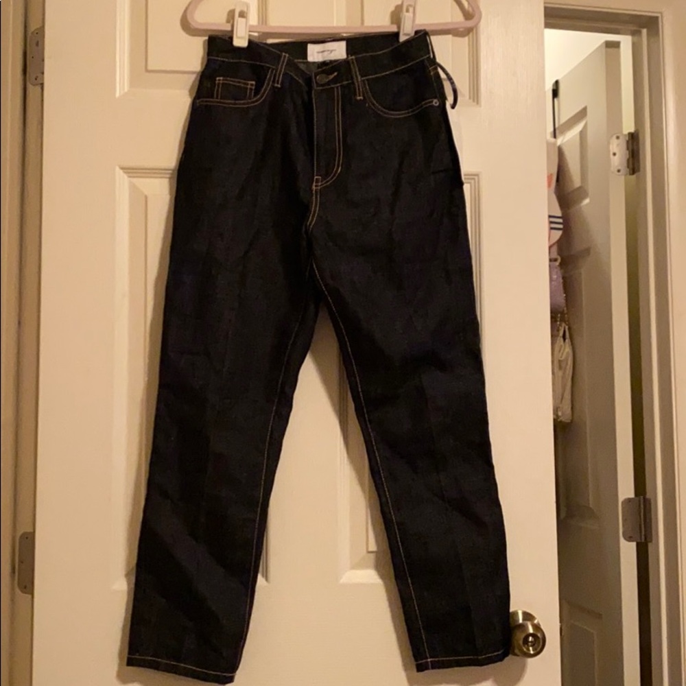 The vintage cropped slim jeans